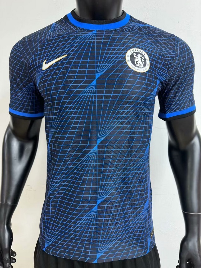 AAA Quality Chelsea 23/24 Away Black/Blue Jersey(Player)